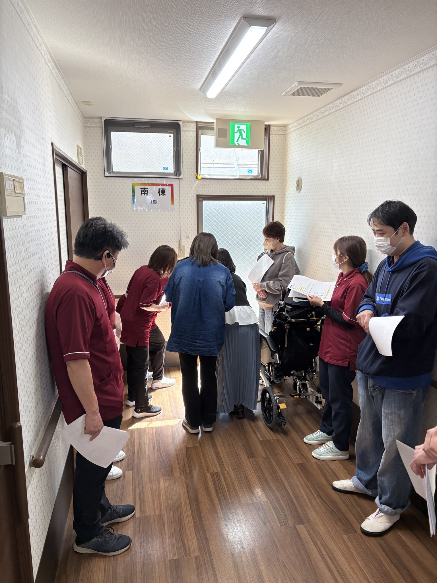 消防訓練（避難・通報・消火）を実施（枚方）